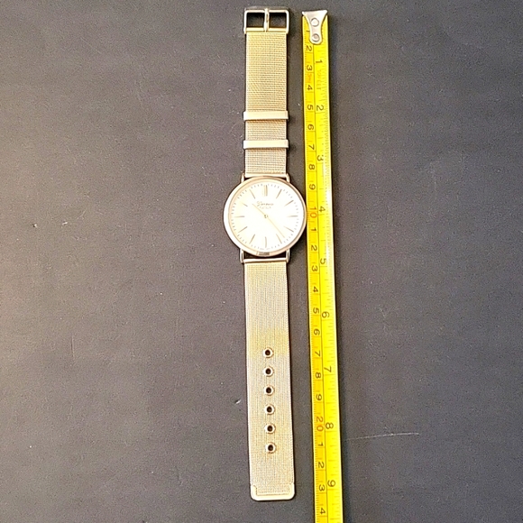 Statement Watch, Gold-tone, Large White Face, Roman Numerals, Japan Movement - Picture 7 of 12